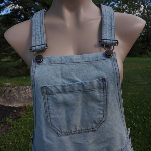 Bluenotes Light Wash Denim Overalls/Shortalls - Picture 5 of 9